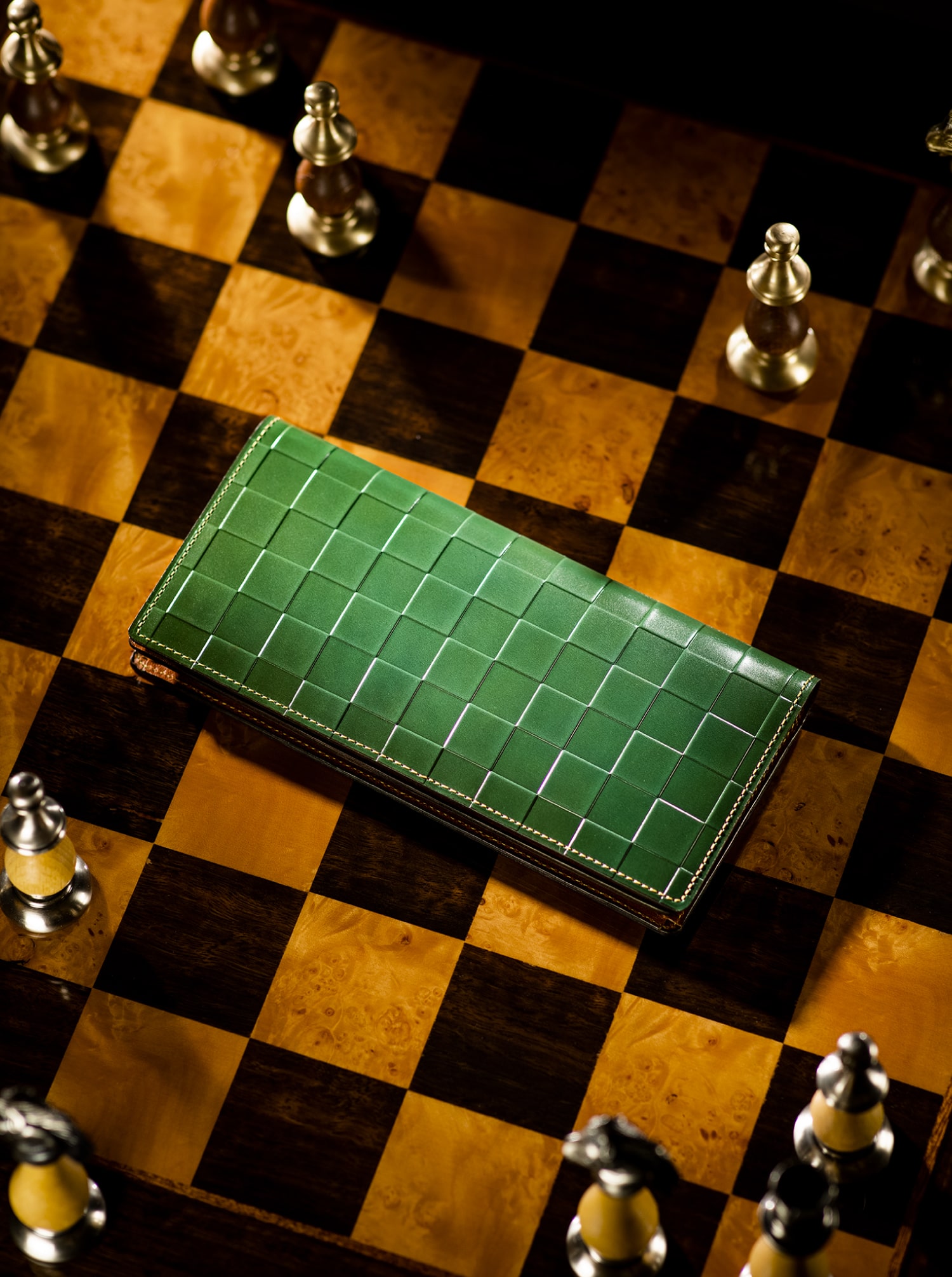 チェスボード ナイト 長財布